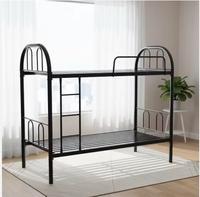 Lit superposé métallique moderne pour dortoir, lit superposé en fer pour hôtel, chambre d'hôtel, appartement, usage étudiant, lit double haut et bas