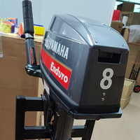 Mesin tempel Yamaha baru 8HP 2-tak 2-silinder bensin 246cc starter elektrik Enduro Short Shaft dengan garansi 3 tahun