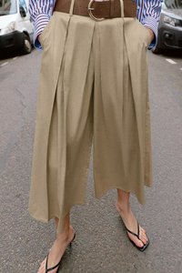 MYST&ZA Vêtements <span class=keywords><strong>Femme</strong></span> 2026 Nouvelle Collection Printemps Short Large Taille Haute Simple et Polyvalent avec Ceinture 4387066 - Product Image 2
