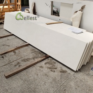 Trắng Đá Thạch Anh Vanity Hàng Đầu, Giá Rẻ Nhà Bếp Bàn - Product Image 1