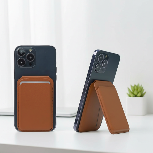 Stock N52 Strong Magnetic magsafe Wallet Phone Magnetic Card Holder Stand