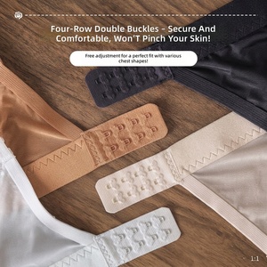 <span class=keywords><strong>Reggiseno</strong></span> <span class=keywords><strong>Senza</strong></span> Cuciture Wireless Sottile con Orecchie da Gatto Sexy Taglie Forti per Donna, Intimo Traspirante che Minimizza il Seno Grande, con Spalline Regolabili e Coppe - Product Image 6