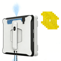 Robot Pembersih Jendela Pintar Smart Square, Pembersihan Cepat dengan Jalur N+Z dan Semprotan Ganda, Robot Pembersih Jendela Elektrik Otomatis Global B2B