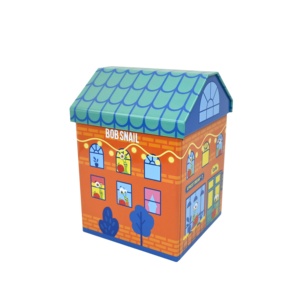 House Shaped Detachable Lid <b>Tin</b> Box Food Grade Tinplate Cookie Candy Gift Storage <b>Tin</b> Can for Kids Holiday Present Packaging - Product Image 2