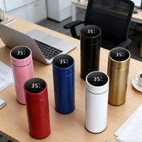 Termo Inteligente con Pantalla LED de Temperatura, Botella de Agua Aislada de Acero Inoxidable 304, Taza de Viaje a Prueba de Fugas para Oficina y Aire Libre
