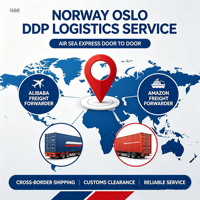 Transitaire Alibaba Amazon vers la Norvège Oslo DDP Service de logistique express aérien et maritime porte-à-porte