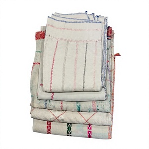 Handloom Handcrafted <b>Kantha</b> Textile Traditional Cotton Coat/<b>Jacket</b> Ethnic Indian Khushbu Handicraft Rajasthan Medium Weight 260 - Product Image 2