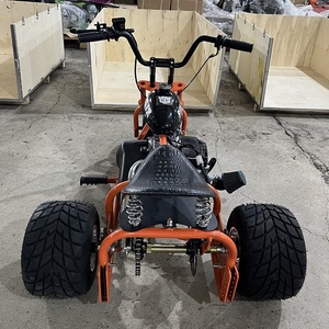 Go Kart Todoterreno de 3 Ruedas, Motor de Gasolina de 4 Tiempos, Chasis Metálico, Transmisión por Cadena, 212cc, Trike Buggy Kart, <span class=keywords><strong>Alquiler</strong></span> para Entretenimiento en Playa y Granja - Product Image 3
