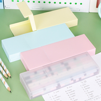 Boîte de rangement multi-usages WEISHENG, boîtes translucides givrées pour pinceaux d'art, design empilable, étuis à crayons en plastique pour l'école