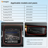 Accessoires Ewaygps pour VW Touareg, boîte MMI, CarPlay sans fil, GPS, Android Auto pour Volkswagen Touareg 2010-2018, voitures à conduite à droite