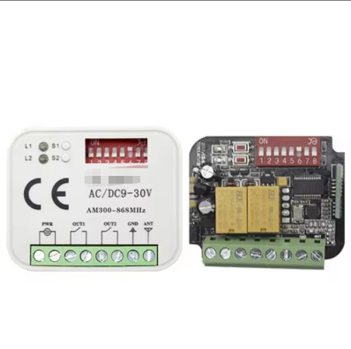 9-30V Universal Remote Control 2 Way Remote Control Switch 300-868M Multi Frequency Intelligent Garage Door Receiver Controller