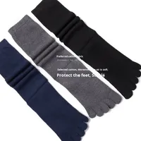 Chaussettes de sport professionnelles pour hommes, en coton, longues, mi-longues, Pilates, Yoga, printemps, cinq doigts