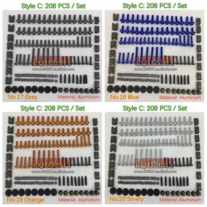 Kit completo de tornillos de carenado de 268PS para <span class=keywords><strong>KAWASAKI</strong></span> <span class=keywords><strong>NINJA</strong></span> <span class=keywords><strong>ZX7R</strong></span> ZX 7R 1996 1997 1998 <span class=keywords><strong>1999</strong></span> 2001 2002 2003 tornillos de cuerpo tuercas - Product Image 2