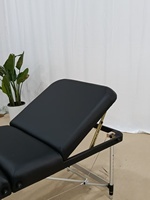 Table de massage pliable portable en PVC à 3 sections arrondies |   Éponge haute densité |   Pour les spas, les hôtels, les salles de sport, les salons et l'usage domestique