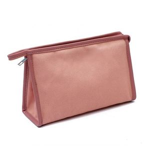Sac de rangement portable rose en toile, nouvelle mode, fabriqué en usine BSCI, sac de maquillage, trousse de toilette, sac de soin de la peau, design coréen. - Product Image 3