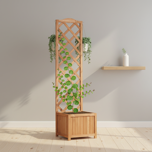 Diseño moderno, gran pantalla de celosía de madera para exteriores, maceta de jardín, <span class=keywords><strong>macetas</strong></span> de Patio para jardinería - Product Image 3