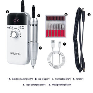 2025 New Arrival Professional Cordless <strong>Nail</strong> Gel Polisher Manicure 30W 45000 RPM Rechargeable <strong>Nail</strong> <strong>Drill</strong> <strong>Machine</strong> - Product Image 3