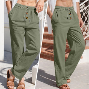 <strong>Men</strong> Pants 2026 Spring Autumn Cotton <strong>Linen</strong> Casual Pants for Adult Breathable Loose Straight High Waist <strong>Trousers</strong> <strong>S</strong>-3XL - Product Image 4