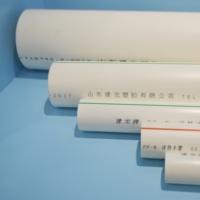 Tuyaux d'eau chaude et froide flexibles PPR DIA20-160 blancs certifiés ISO pour l'alimentation en eau JIANLONG