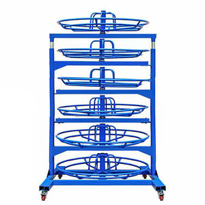 Hete Aanbieding Hoge Kwaliteit Multi-Structuur Sterke Ondersteuning Hydraulische Slangenrek 6-Laags Rubberen Slangenhaspel Opbergrek - Product Image 1