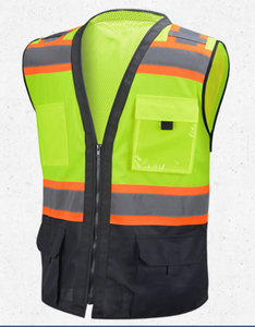 سترة عاكسة للسلامة من wejجافز فئة 2 مرحبا فيس سترة سلامة عاكسة مع جيوب - Product Image 2