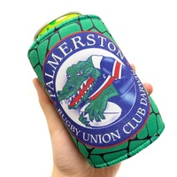 Porte-canettes isotherme en néoprène avec logo personnalisé, coutures en zig-zag et base en caoutchouc - Étanche et thermique 12oz/375ml/330ml