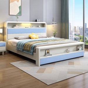 Vendita calda per bambini mobili per camera da letto in legno duro all'ingrosso letto matrimoniale set king size disegni <span class=keywords><strong>letti</strong></span> <span class=keywords><strong>matrimoniali</strong></span> in legno - Product Image 2