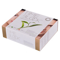 Boîte en papier à tiroir coulissant personnalisée, boîte d'emballage cosmétique à tiroir coulissant avec plateau intérieur vert pour ensemble de produits de beauté