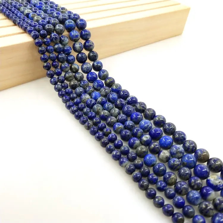 Wholesale 4 6 8 10 MM Natural Stone Beads Lava Tiger Eye Agates Lapis lazuli Loose Stone Beads For Jewelry DIY Bracelet Necklace