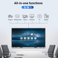 Tableau blanc interactif tactile 20 points LCD à écran intelligent 4K de 110 pouces avec Android 11 OS pour une utilisation en conférence