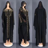 Robe longue à manches longues et à encolure croisée pour femmes musulmanes, modeste, respirante, grande taille, populaire en Europe, en Amérique et au Moyen-Orient