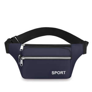 Sac banane unisexe multifonctionnel en tissu Oxford imperméable avec poche pour téléphone portable et logo personnalisé - Product Image 4