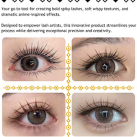 Nouvelle Tendance Cils Effet Mouillé Vente en Gros Plateaux d'Extensions de Cils Effet Mouillé 0.07mm Cils d'Ange Extensions Classiques Courbures J B C CC D DD L M