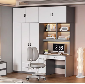 صنع في الصين بيع مباشر من المصنع خزانة الملابس الحديثة الشعبية خزانة الملابس أثاث كامل - Product Image 1