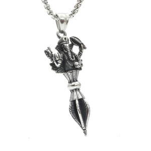 yunnique <b>Elephant</b> Head Diamond Pendant Necklace Stainless Steel Unisex <b>Gift</b> Jewelry - Product Image 1