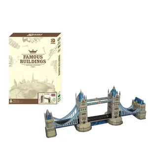 Бумажный 3D пазл-игрушка лондонская башня мост
