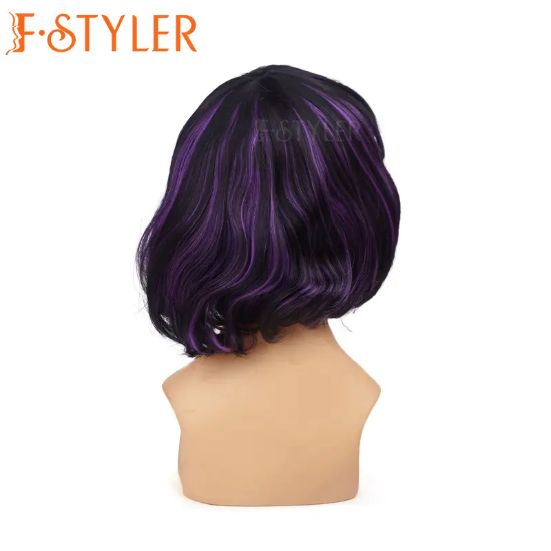 FSTYLER 2024 RTS wig sintetik rambut cosplay terlaris wig pesta grosir diskon besar-besaran besar-besaran barang satu dolar