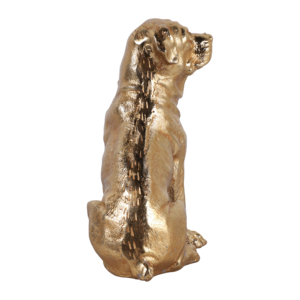 Statua di Cane in Alluminio per Decorazione Casa e Ufficio, Esposizione su Mensola o Tavolino da Caffè - Product Image 3