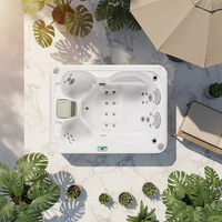 Baignoire Spa Jacuzzi à Hydromassage en Acrylique pour 4 Personnes