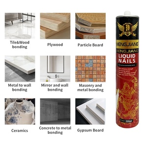 Adhésif sans clou imperméable <span class=keywords><strong>blanc</strong></span> beige pour la fixation de la construction, le travail du bois, les meubles, les quincaillerie métallique - Product Image 3