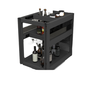 Cucking Aluminum Alloy Storage Rack Seasoning <strong>Basket</strong> and Drawer Kitchen Cabinet <strong>with</strong> Door-Opening Feature <strong>Sideboard</strong> - Product Image 6