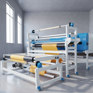 High Speed Industrial Fabric Slitting and Rewinding <b>Machine</b> for <b>Textile</b> Processing Units with Precision Cutting System - Product Image 1
