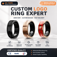 Cincin Pintar Desain Tengkorak H02 Pelacak Aktivitas Kebugaran dengan Analisis Detak Jantung, Oksigen Darah, Tidur, dan Kontrol Kamera Jarak Jauh NFC
