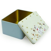 Boîtes en fer blanc miniatures carrées, finition mate, pour emballage cadeau de mariage, biscuits, chocolats, sandwichs, pains - Vente en gros