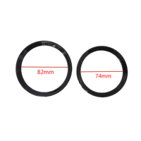 Accessoires décoratifs de voiture Emblème pour BMW 3 4 Series for Front Rear Badge Ring Frame Cover Case Logo Surrounding Ring 82 & 74 mm