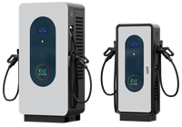 Station de recharge rapide pour véhicules électriques 160 kW IP54 DC avec CCS2 haute puissance pour parkings commerciaux, montage au sol avec certification CE
