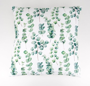 Eucalyptus Leaf Pattern <b>Cushion</b> Cover Square Nordic Style <b>Printed</b> Home Decor Washable Pillow Case - Product Image 1
