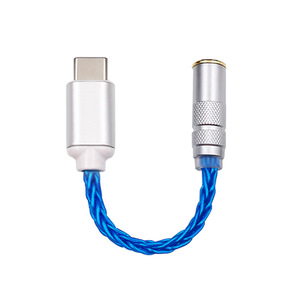 Adaptateur audio CX31993 DAC Type C vers 2,5/3,5/4,4 mm, <span class=keywords><strong>amplificateur</strong></span> de casque portable Hi-Fi avec câble plaqué argent - Product Image 2