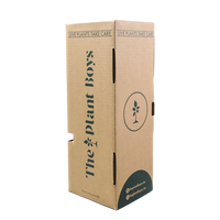 Cajas de Cartón Corrugado Personalizables para Envío de Plantas, Flores y Vegetales en Maceta, con Laminado Brillante