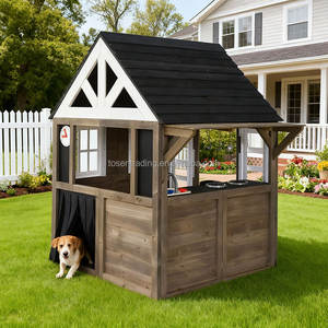 Maisonnette de jeu en cèdre durable pour enfants de 3 à 10 ans, style campagnard, pour jeux de maison de poupée, adaptée à l'âge, en bois - Product Image 6